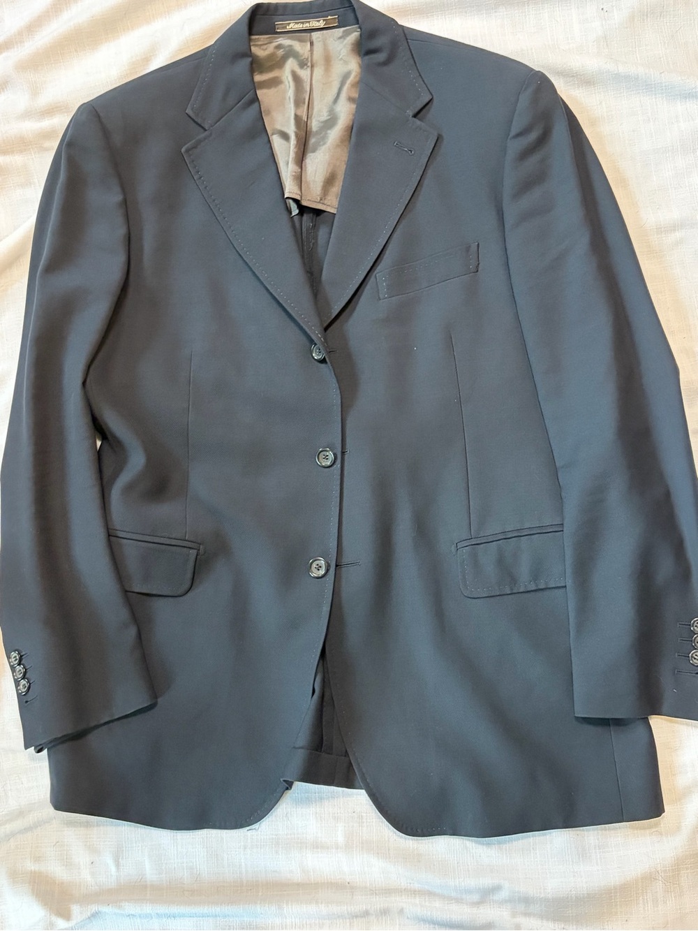 Stuvard Moois Made in Italy Black Men's Blazer 44r